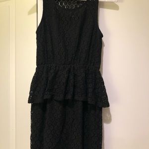 Everly Peplum Black Dress!